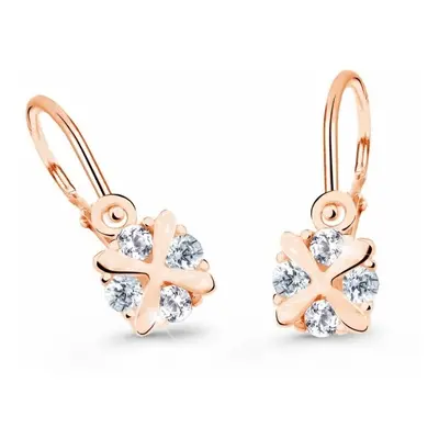 Cutie Jewellery Dětské náušnice z růžového zlata C2153-10-X-4 růžová