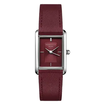 Rosefield Heirloom Modern Burgundy Dial Silver Burgundy Leather HBBLS-H08