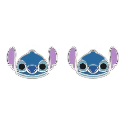 Disney Slušivé stříbrné náušnice Stitch Lilo & Stitch ES00097SRHL.CS