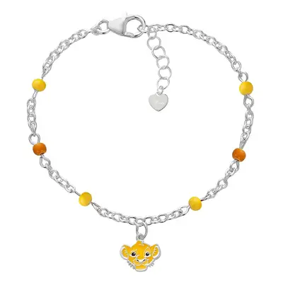 Disney Slušivý stříbrný náramek Lion king Mini BS00105SL-47.CS