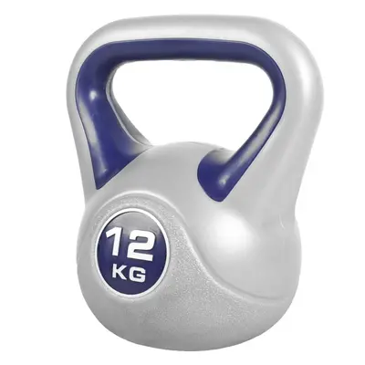 Gorilla Sports Kettlebell činka, vinylová, modrá, 12 kg