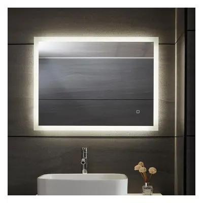 Aquamarin Koupelnové zrcadlo s LED osvětlením, 100 x 60 cm