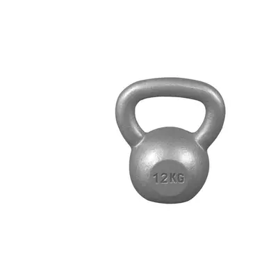 Gorilla Sports Kettlebell činka, litinová, šedá, 12 kg