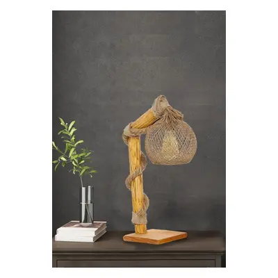 Přírodní dřevěná lampa CANATA, 50 x 24 cm