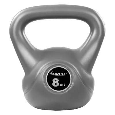 63184 Movit Kettlebell činka, 8 kg, šedá/černá