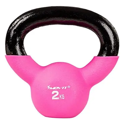 63639 MOVIT Kettlebell činka růžová, 2 kg