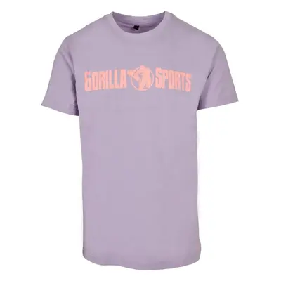 Gorilla Sports Sportovní tričko, fialová/korálová, XL