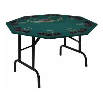 Garthen 5968 Skládací pokerový stůl pro 8 osob s držáky na nápoje 122 x 122 x 76 cm