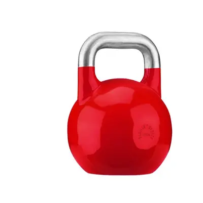 Gorilla Sports Soutěžní kettlebell, červený, 32 kg