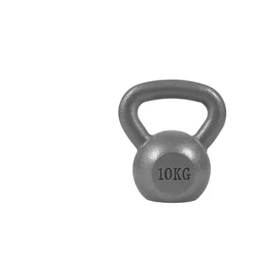 Gorilla Sports kettlebell činka, litinová, šedá, 10 kg