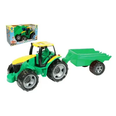 Traktor plast bez lžíce a bagru s vozíkem v krabici 71x35x29cm