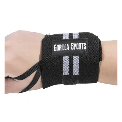 Gorilla Sports Bandáž na zápěstí, černá/šedá, 2 ks