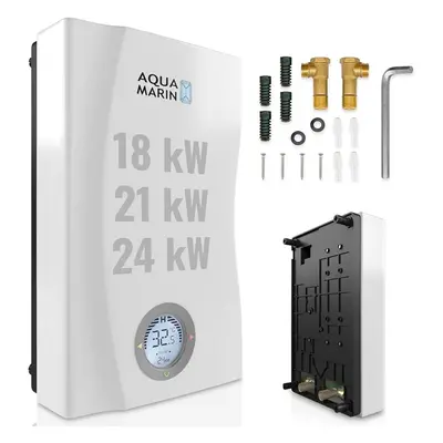 Aquamarin 92685 AQUAMARIN Elektronický průtokový ohřívač 24 kW, plast