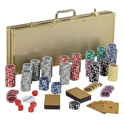 GamesPlanet Poker set Gold Edition, 500 laser žetonů