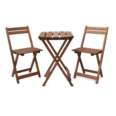 Rojaplast 92271 COFFEE bistro set, dřevěný