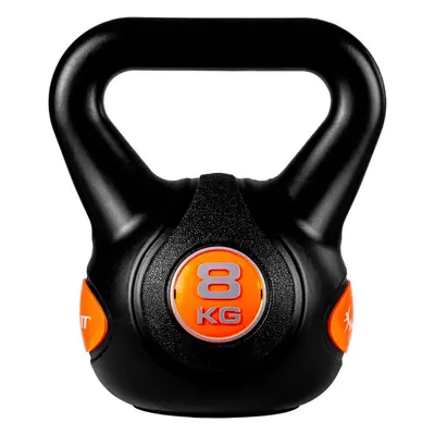 MOVIT 66833 MOVIT Kettlebell činka - 8 kg, černá/oranžová