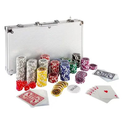 GamesPlanet® Poker set, 300 laser. žetonů Ultimate