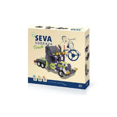 Seva Doprava Truck Stavebnice plast 402 dílků v krabici 35x33x5cm