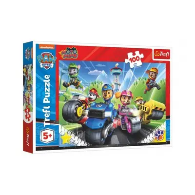 Puzzle Tlapková patrola na motorkách/Paw patrol 100 dílků 41x27,5cm v krabici 29x19x4cm