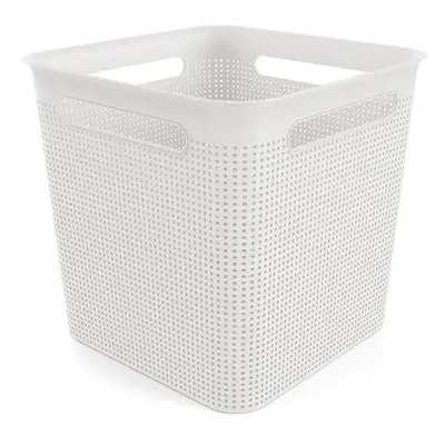 Rotho 91290 BRISEN Úložný box 18 L, 29 x 29 x 28 cm, plast, bílý