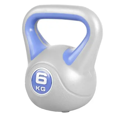 Gorilla Sports Kettlebell činka, vinylová, modrá, 6 kg