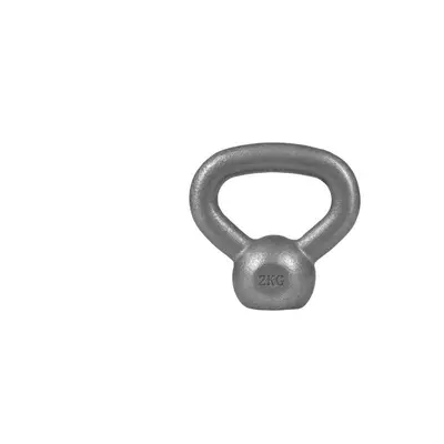 Gorilla Sports Kettlebell činka, litina, šedá 2 kg