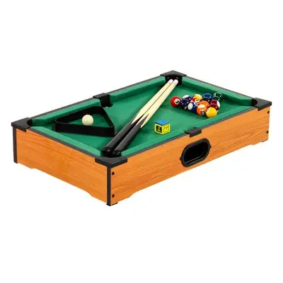 GamesPlanet® 11759 Mini kulečník pool s příslušenstvím 51 x 31 x 10 cm, světlý