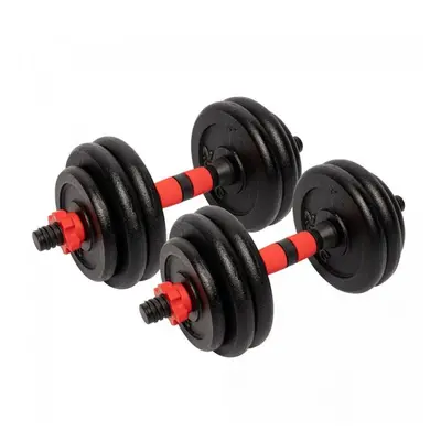 Gorilla Sports Sada jednoručních činek z litiny, 25 kg, 25mm