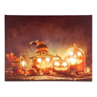 Garthen 70064 Nástěnná malba Happy Halloween - 8 LED, 30 x 40 cm