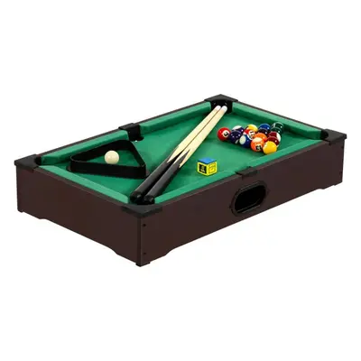 GamesPlanet® 40541 Mini kulečník pool s příslušenstvím 51 x 31 x 10 cm, tmavý