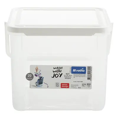 Rotho 92221 Plastový box na prací prášek, 3 kg, 4,5 l