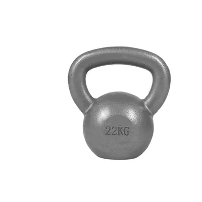 Gorilla Sports Kettlebell činka, litinová, šedá, 22 kg