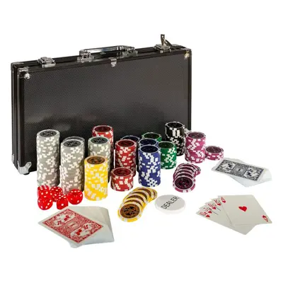 GamesPlanet® Poker set Black Edition, 300 ks žetonů 1 - 1000