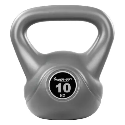 63185 Movit Kettlebell činka, 10 kg, šedá/černá