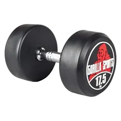 Gorilla Sports Jednoruční činky červeno/bílá, 2 x 17,5 kg