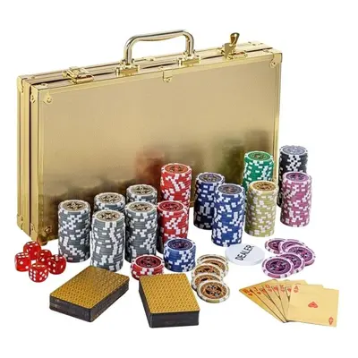 GamesPlanet Poker set Gold Edition, 300 ks žetonů 1 - 1000