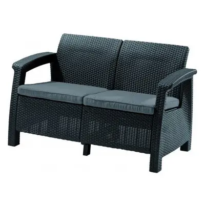 Allibert CORFU LOVE SEAT 35593 Pohovka - antracit