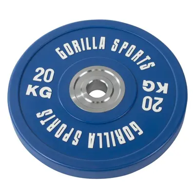 Gorilla Sports Zátěžový kotouč, pogumovaný, 20 KG