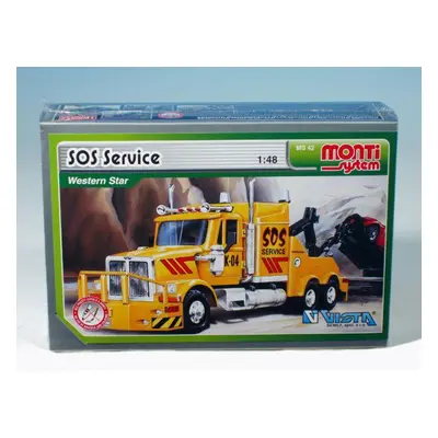 Monti SOS Service Western star Stavebnice 1:v krabici 22x15x6cm