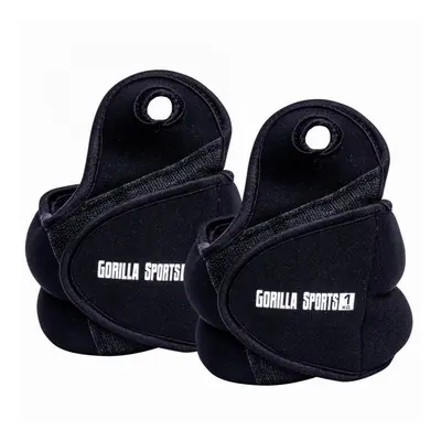 Gorilla Sports Zátěžové manžety 2 kg, 2 x 1 kg