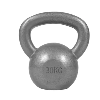 Gorilla Sports Kettlebell činka, litina, šedá, 30 kg