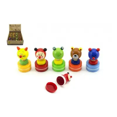 Teddies 49939 Razítko dřevo 6cm - 5 druhů