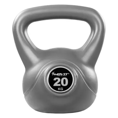 63189 Movit Kettlebell činka, 20 kg, šedá/černá