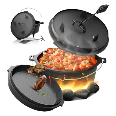 Broil-master® Litinový kotlík s nožičkami, 9 L