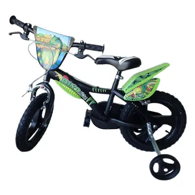 Dino Bikes Dětské kolo 14, HiTech ocel, zelené/černé