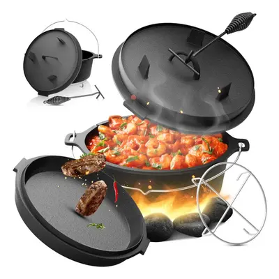 Broil-master® Litinový kotlík s nožičkami, vč. podložky 13 L