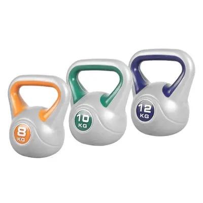 Gorilla Sports Kettlebel set, plast, 8 kg, 10 kg, 12 kg