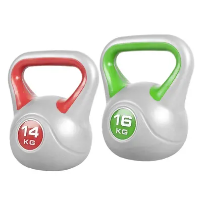 Gorilla Sports Kettlebell set, plast, 14 kg, 16 kg