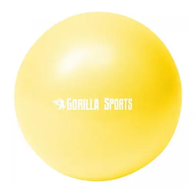 Gorilla Sports mini míč na pilates, 28 cm, žlutý