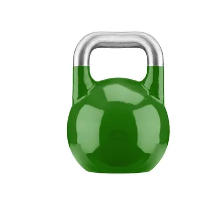 Gorilla Sports Soutěžní kettlebell, zelený, 24 kg